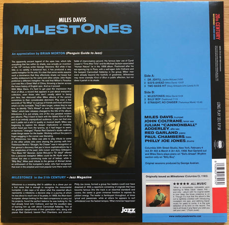 Miles Davis - Milestones (LP) - Velvet Music