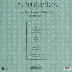 Os Mutantes - Live At Teatro De Arena De Ribeirao Preto 8 August 1978 (LP) - Velvet Music