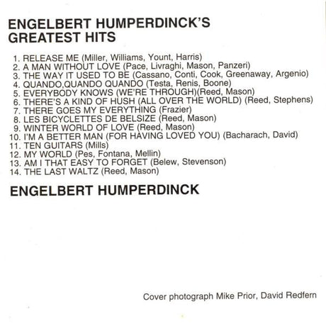 Engelbert Humperdinck - Engelbert Humperdinck's Greatest Hits (tweedehands CD) - Velvet Music