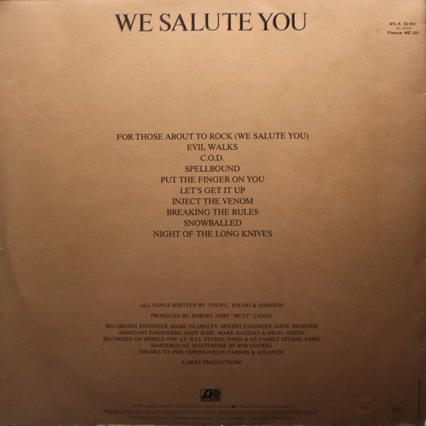 AC/DC - For Those About To Rock We Salute You (tweedehands CD) - Velvet Music