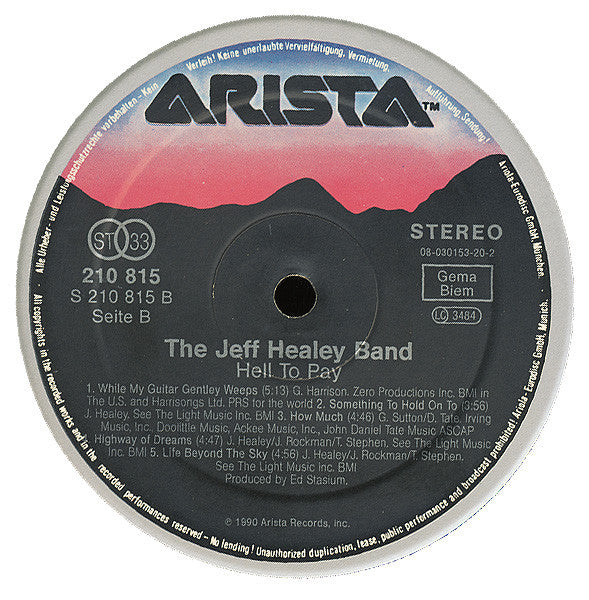 Jeff Healey Band, The - Hell To Pay (tweedehands LP) - Velvet Music