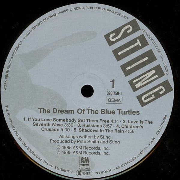 Sting - The Dream Of The Blue Turtles (tweedehands LP) - Velvet Music