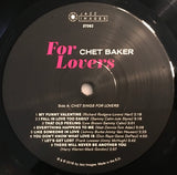 Chet Baker - For Lovers (LP) - Velvet Music