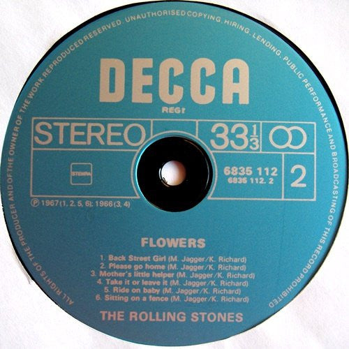 Rolling Stones, The - Flowers (tweedehands LP) - Velvet Music