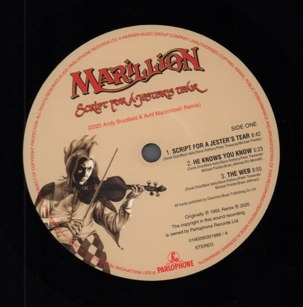 Marillion - Script For A Jester's Tear (2020 Remix) (LP) - Velvet Music