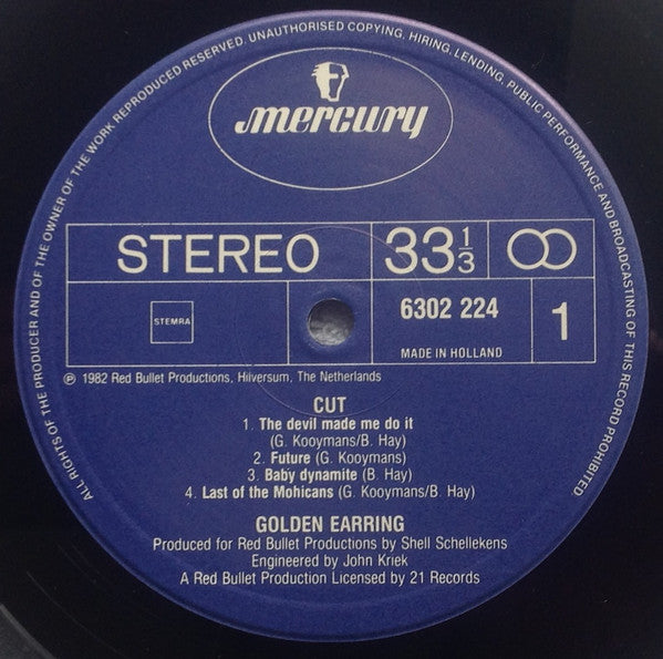 Golden Earring - Cut (tweedehands LP) - Velvet Music