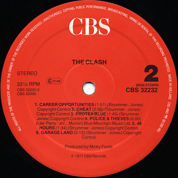 Clash, The - The Clash (tweedehands LP) - Velvet Music