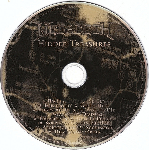 Megadeth - Hidden Treasures (CD) - Velvet Music