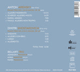 Bellarti Trio - Arensky: piano trio no.1, op. 32 & shostakovich: piano trio no.2, op. 67 (CD) - Velvet Music