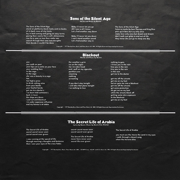 David Bowie - "Heroes" (tweedehands LP) - Velvet Music
