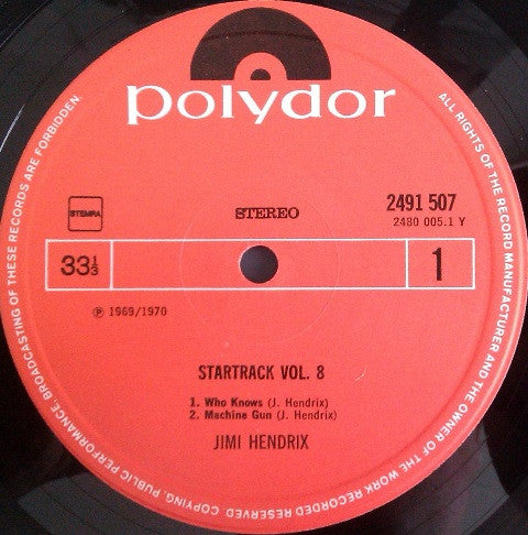 Jimi Hendrix - Startrack Vol. 8 (tweedehands LP) - Velvet Music