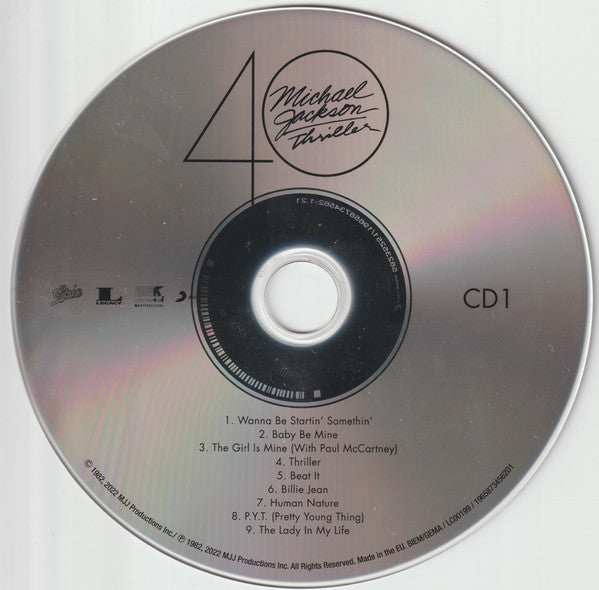 Michael Jackson - Thriller 40 (CD) - Velvet Music