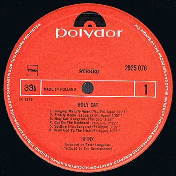 Sfinx (5) - Holy Cat (LP) - Velvet Music