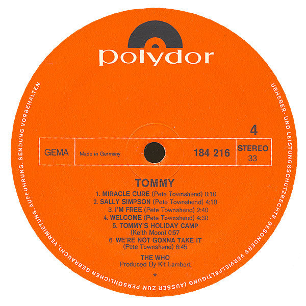 Who, The - Tommy (tweedehands LP) - Velvet Music
