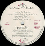 Spandau Ballet - Parade (tweedehands LP) - Velvet Music