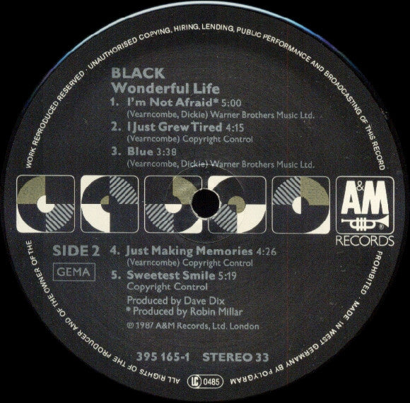 Black (2) - Wonderful Life (tweedehands LP) - Velvet Music