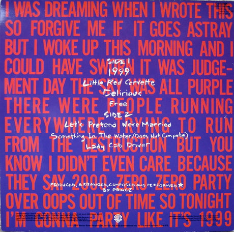 Prince - 1999 (tweedehands LP) - Velvet Music