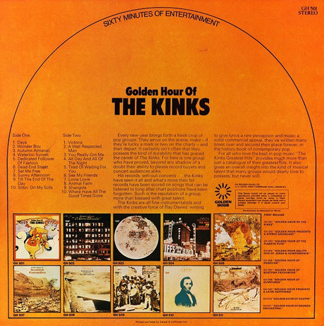 Kinks, The - Golden Hour Of The Kinks (tweedehands LP) - Velvet Music