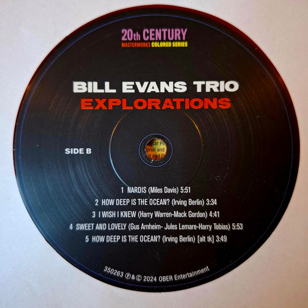 Bill Evans Trio, The - Explorations (LP) - Velvet Music