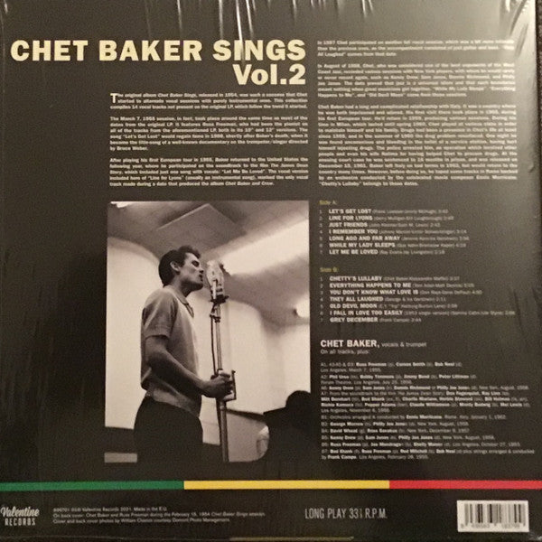 Chet Baker - Chet Baker Sings Vol. 2 (LP) - Velvet Music