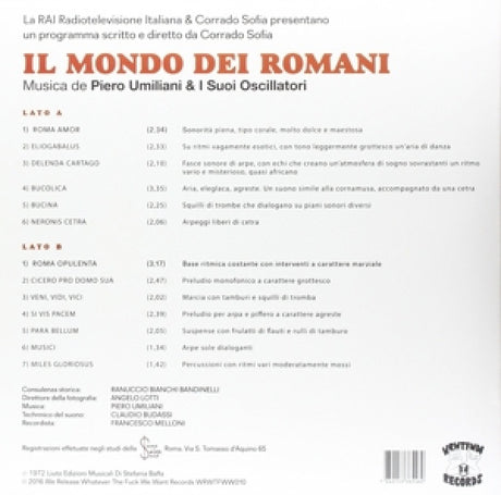 Piero Umiliani & I Suoi Oscill - Il mondo dei romani (LP)