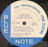 Sonny Rollins - A Night At The Village Vanguard (LP) - Velvet Music