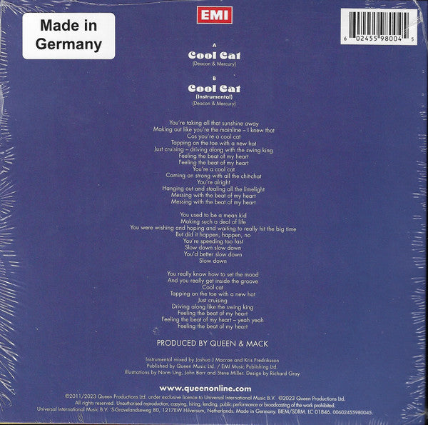 Queen - Cool Cat (7-inch single)