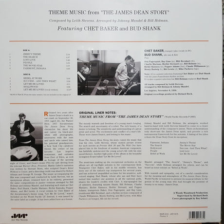 Chet Baker & Bud Shank - Theme Music From "The James Dean Story" (LP) - Velvet Music