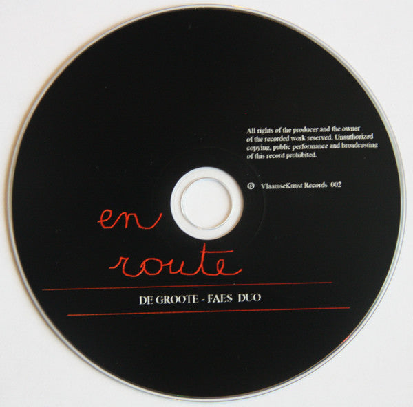 De Groote - Faes Duo - En Route (tweedehands CD) - Velvet Music