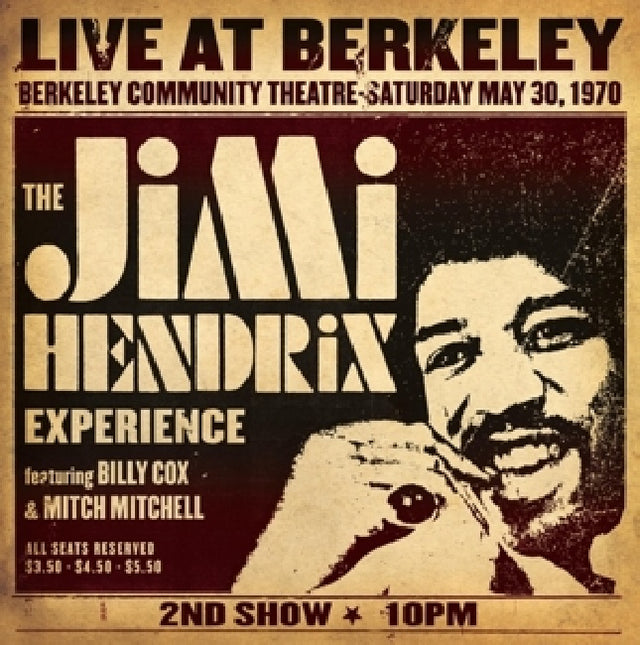 Hendrix, Jimi, The Experience - Live at berkeley (LP) - Velvet Music