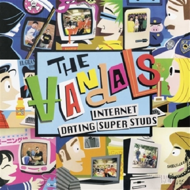 The Vandals - Internet dating superstuds (pink/black splatter) (LP)