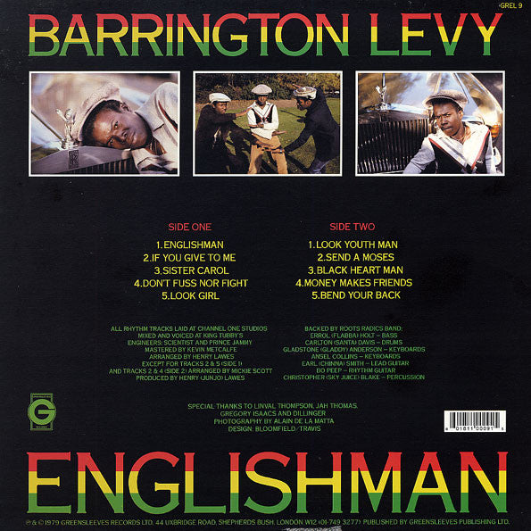 Barrington Levy - Englishman (LP) - Velvet Music