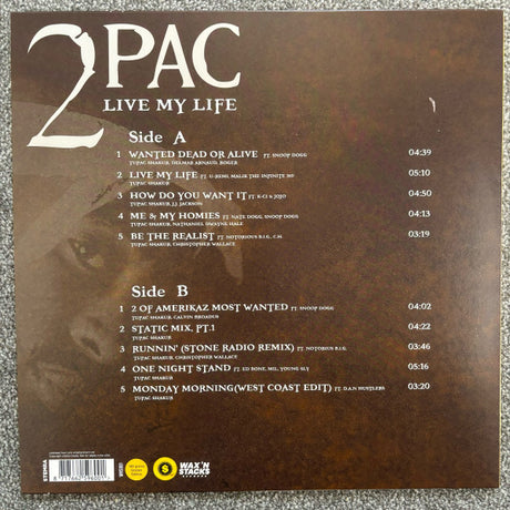 2pac - Live my life (LP) - Velvet Music
