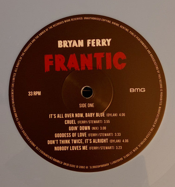 Bryan Ferry - Frantic (LP) - Velvet Music