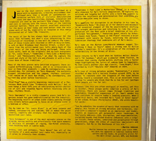 Sun Ra - Uncharted Passages (New York Piano Soliloquies 1977-79) (LP) - Velvet Music