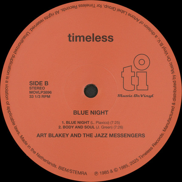 Art Blakey & The Jazz Messengers - Blue Night (LP) - Velvet Music