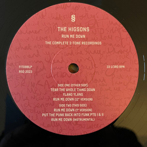 Higsons, The - Run Me Down (The Complete 2-Tone Recordings) (LP) - Velvet Music