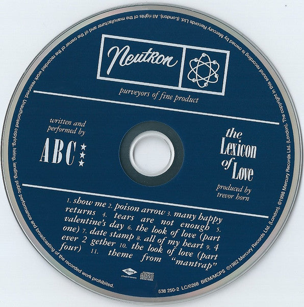 ABC - The Lexicon Of Love (tweedehands CD) - Velvet Music